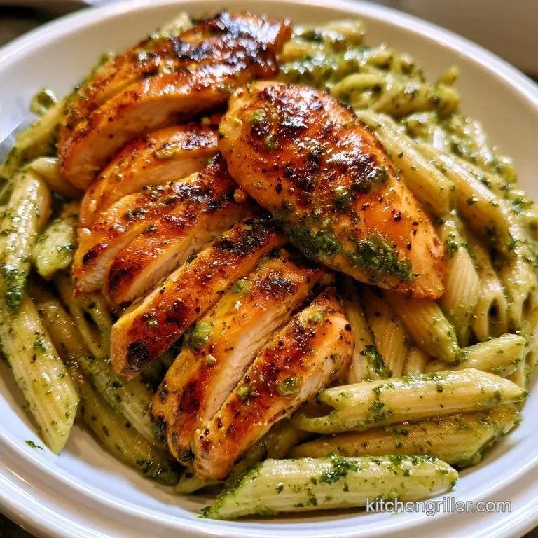 Pesto Chicken Pasta with Sundried Tomatoes