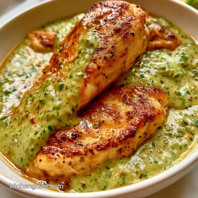 Creamy Skillet Pesto Chicken