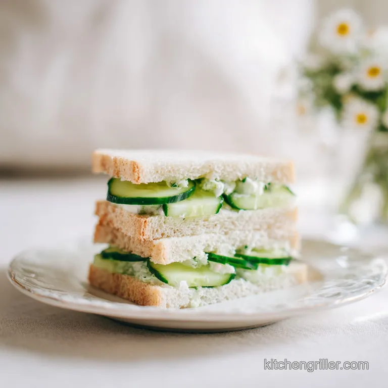 Baby Shower Food Recipe with Cucumber Sandwiches