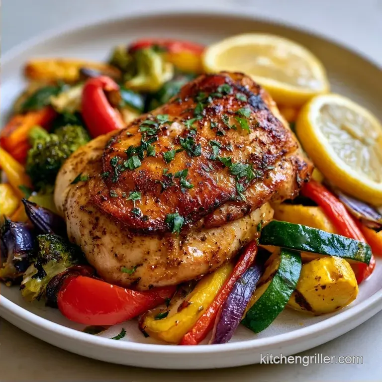 Easy Grilled Family Dinner: Lemon-Herb Chicken & Veggies