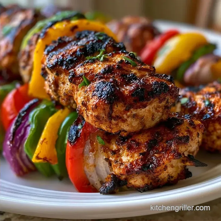 Fajita Chicken Kebabs with Smoked Paprika