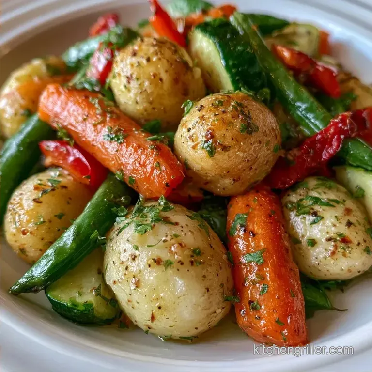 Foil Packet Vegetables with Baby Potatoes