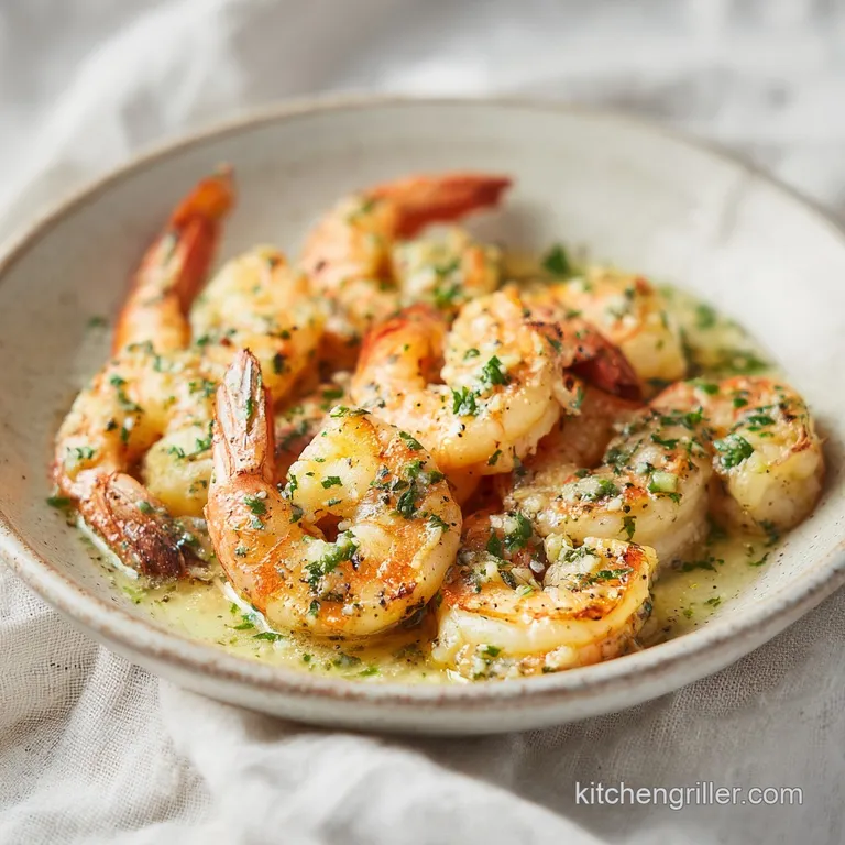 A vibrant platter of succulent shrimp, piled high and dusted with herbs, ready to be savored.