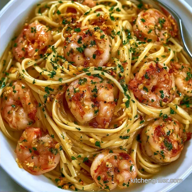 Garlic Butter Shrimp Pasta in 20 Minutes
