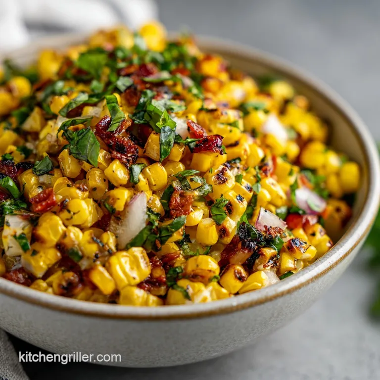 Summer Side Dish for BBQ: Charred Corn Salad