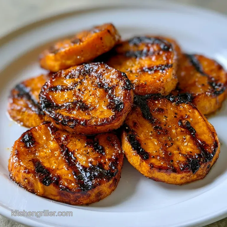 Grilled Sweet Potato Slices: Caramelized and Savory
