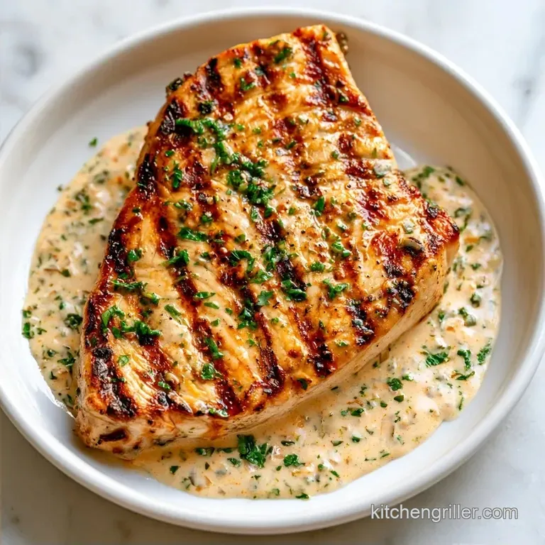 Grilled Swordfish with White Hot Sauce in 25 Minutes