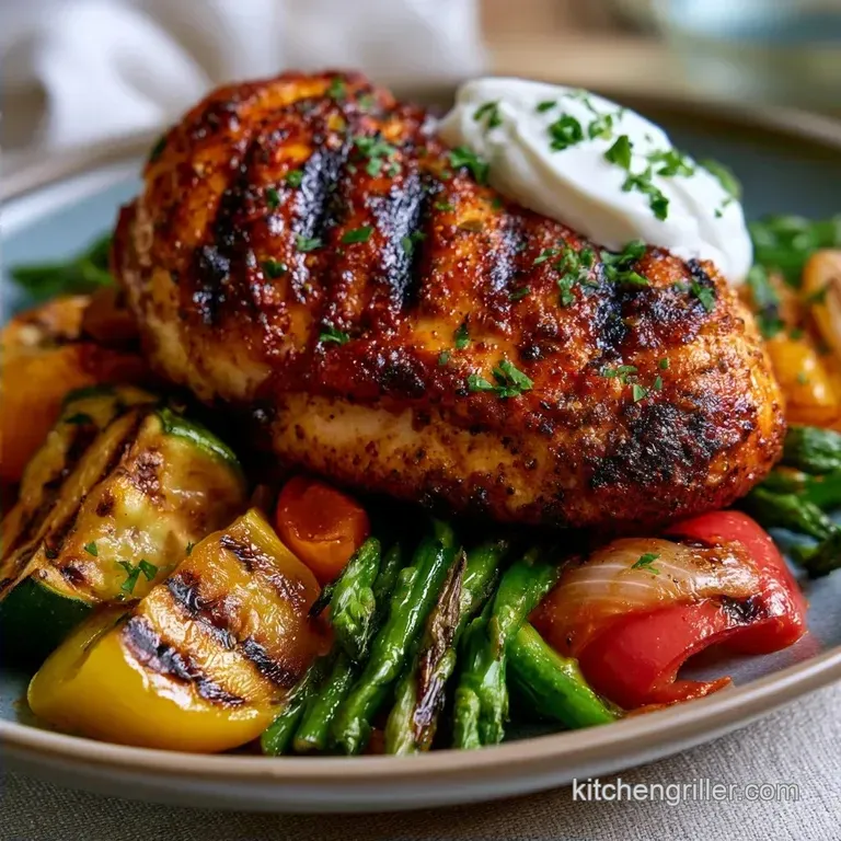 Mediterranean Grilled Chicken & Veggie Platter