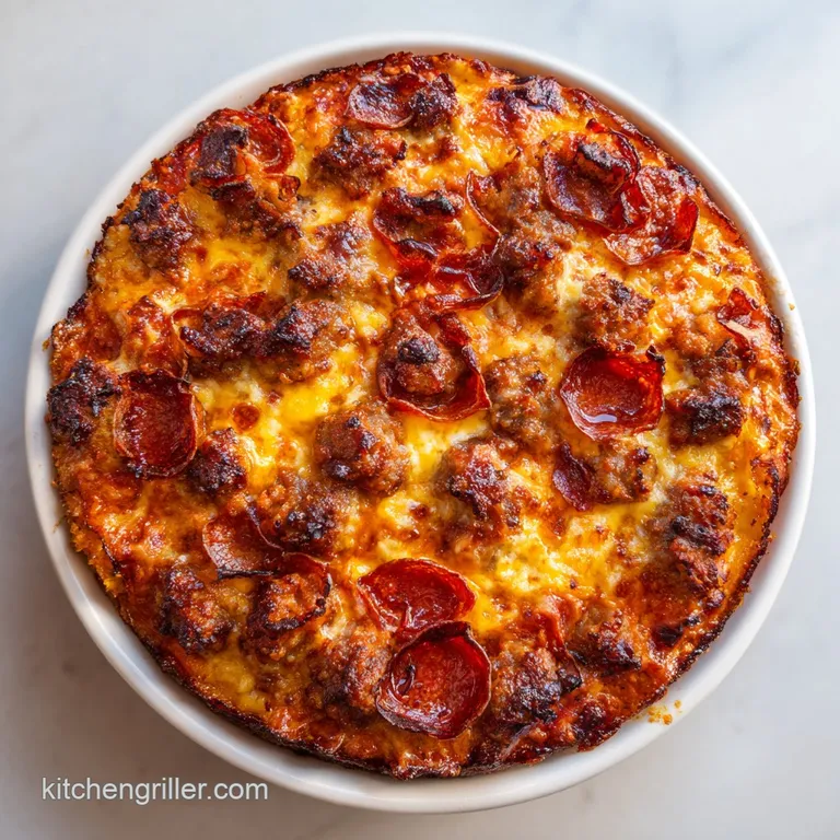 Meat Lovers Pizza: Mahogany Gold Crust