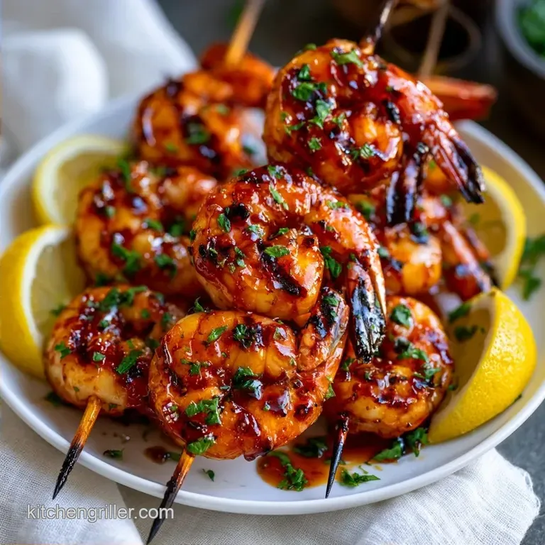 Shrimp Kabob Marinade with Honey and Lemon