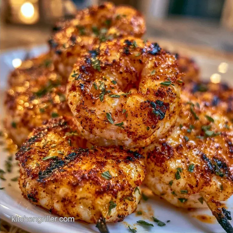 Mediterranean Shrimp Skewers with Lemon and Garlic