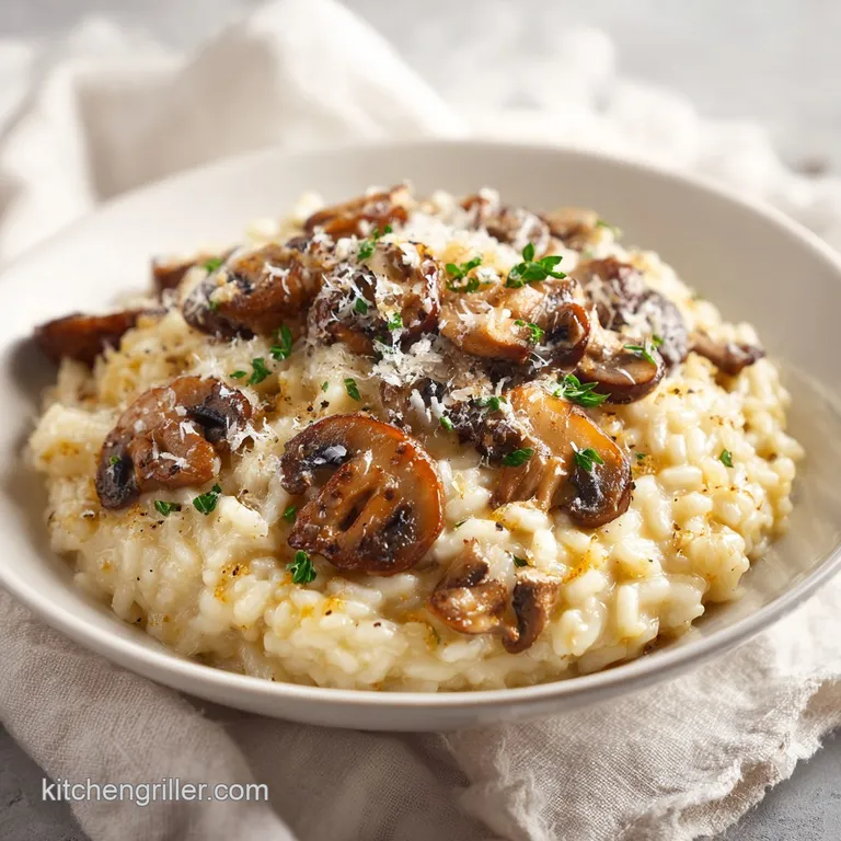 Mushroom and Parmesan Risotto