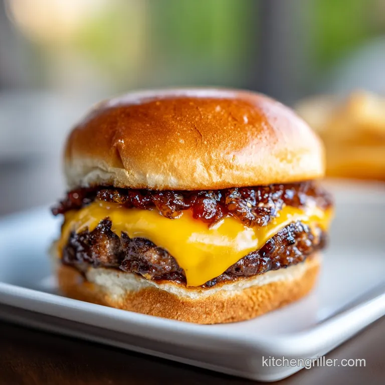 Juicy Lucy Burger Recipe Oven Baked: Flowing Cheddar Core