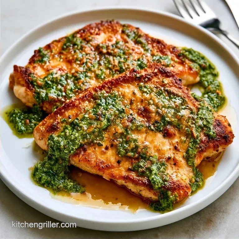 Baked Pesto Chicken Thighs with Crispy Skin