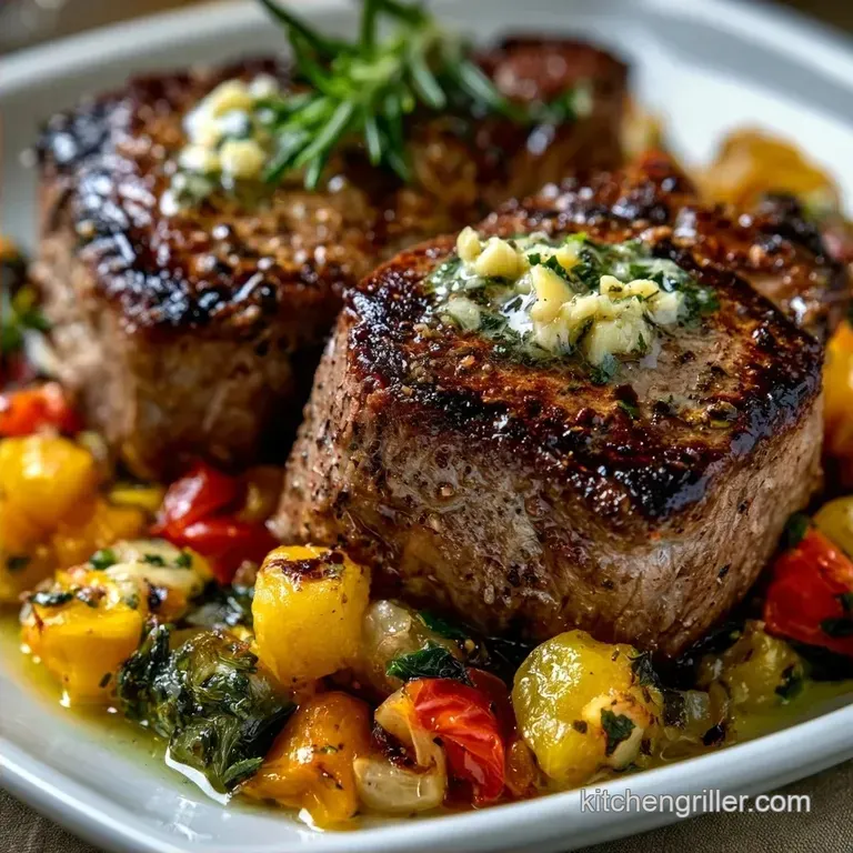 Simple Family Steak Dinner with Garlic Butter Sirloin