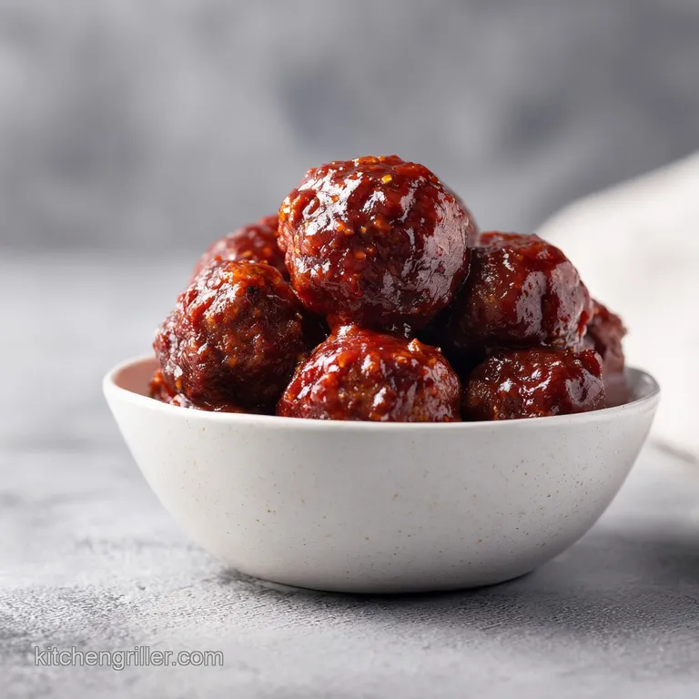 Sticky BBQ Slow Cooker Meatballs: Tender and Sweet