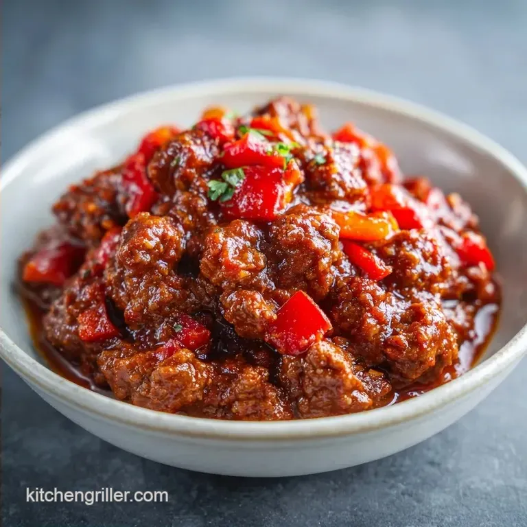Award-Winning Smoked Ground Beef Chili