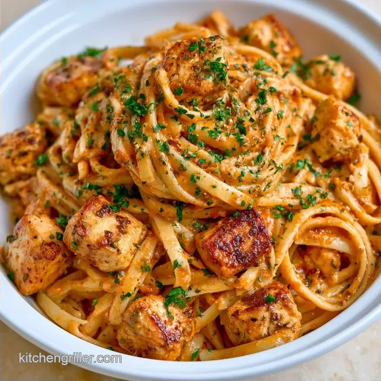 Creamy SunDried Tomato Pesto Chicken Pasta