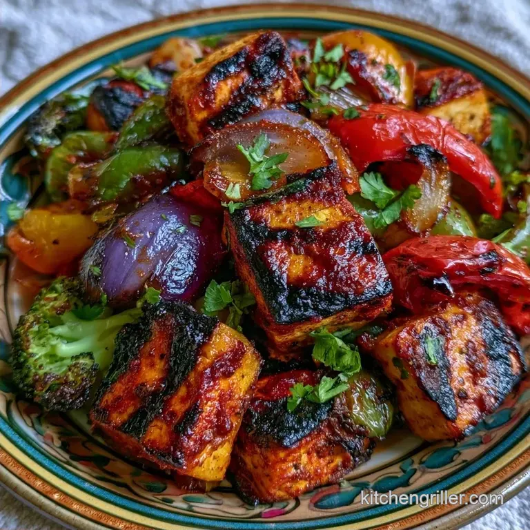 Tandoori Grilled Veggie Platter with Tofu