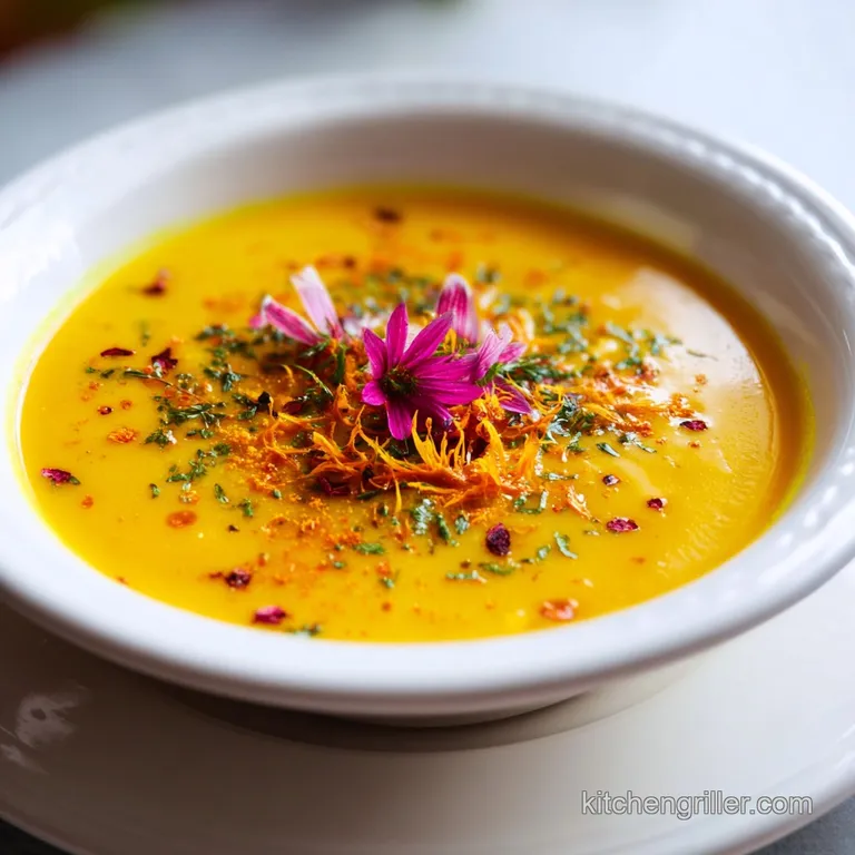 Antiinflammatory Soup Recipe with Turmeric and Ginger
