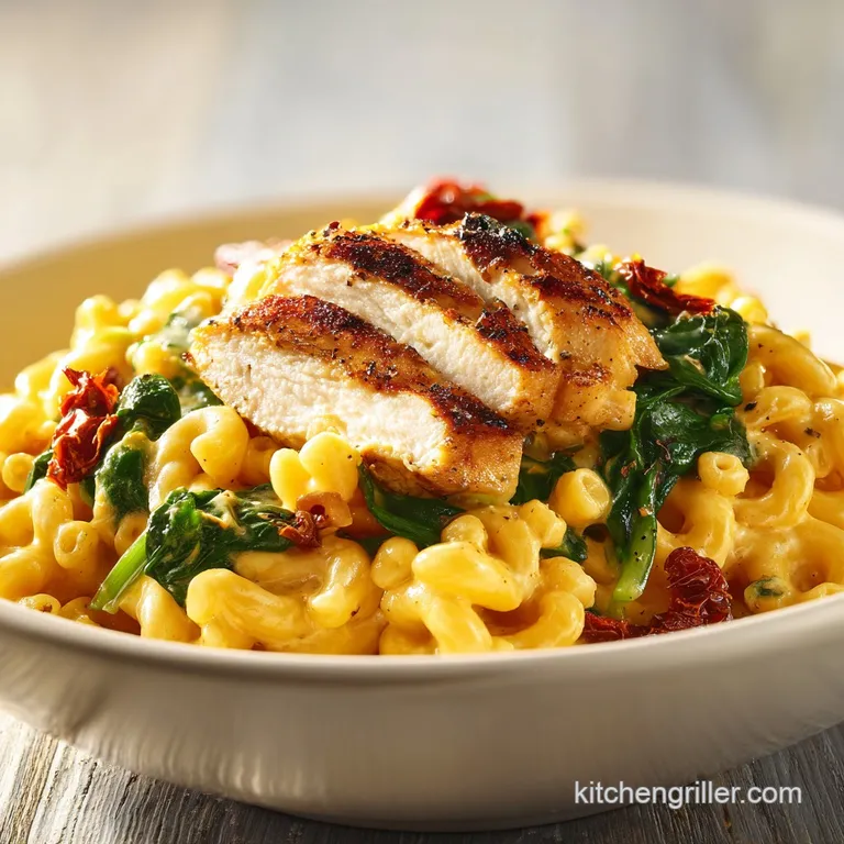 Tuscan Chicken Mac and Cheese: Creamy and Silky