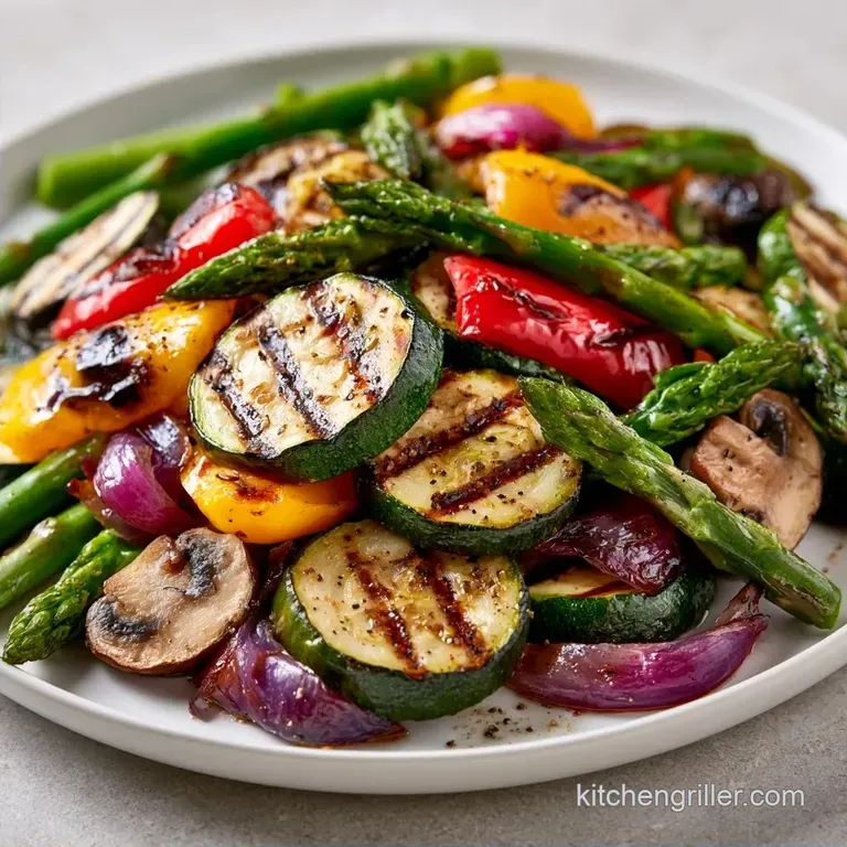 Charred Zesty Grill Basket Veggies