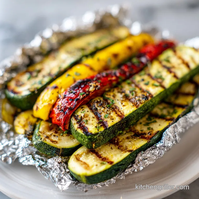 Grilled Zucchini and Squash Foil Packet